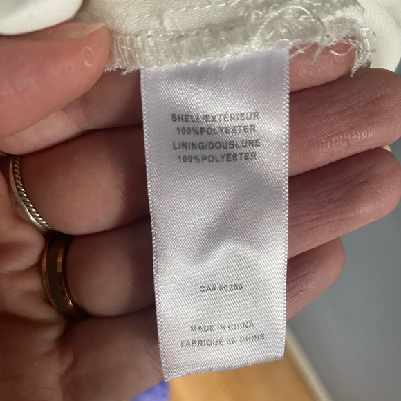 Cleo Petites White Blouse with Brown Buttons - Picture 5 of 6